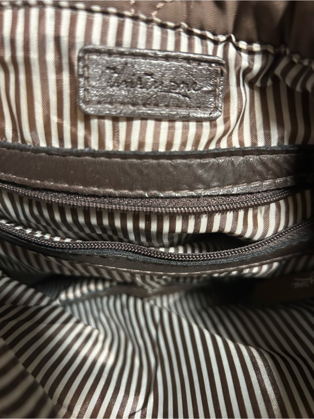 thirty-one Quilted Floral Adjustable Crossbody Bag - Brown NWOT - Picture 6 of 15